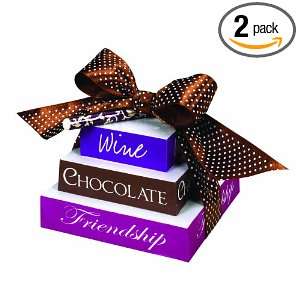   Ltd. Tower Of Notes With Pen, Wine, Chocolate & Friendship (Pack of 2