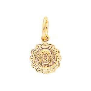  10K Gold Our Lady Of Sorrows Charm Jewelry