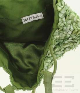 Moyna 2 Piece Green & Teal Beaded Applique Small Handbag Set  