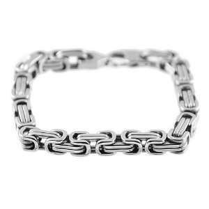    Stainless Steel Bracelet with Braid Design (8 Long) Jewelry