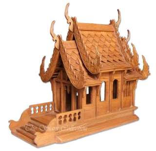 Thai Spirit House   Hand carved   Teak Wood   S012  