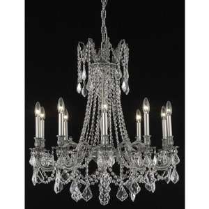  Elegant Lighting 9210D28PW/EC chandelier from Rosalia 