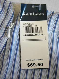 NWT $69 Polo Ralph Lauren Girls Size 10 Blue Ruffled Tiered Skirt NEW 