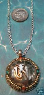 Tibetan Silver Om Ohm Bubble Pendant Necklace Jewelry D  