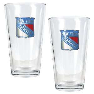  New York Rangers 2pc Pint Ale Glass Set