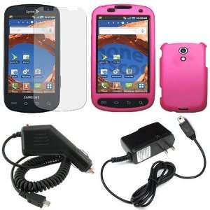  Samsung D700/Epic 4G Combo Rubber Hot Pink Protective Case 