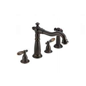 Delta 2256RB 216RB Victorian Two Handle Kitchen Faucet with Side Spray 
