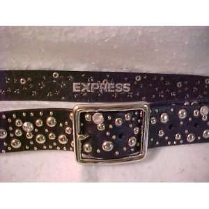 Studded Crystal and Silver Belt 