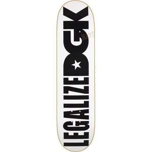  DGK Legalize DGK White Skateboard Deck   7.75 x 31.06 