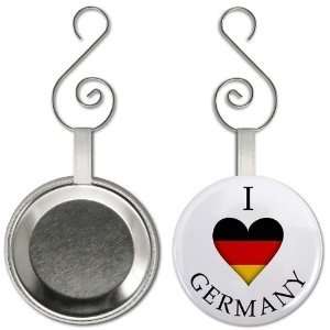  Creative Clam I Heart Germany World Flag 2.25 Inch Button 