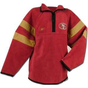 San Francisco 49ers 1/2 Zip Front Youth Fleece Jacket  