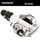 SHIMANO Mountain Bike SPD Pedals PD M520 White