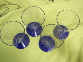 Disney Cool Lot 4 Tall Frozen Drink Martini Glasses Cup  