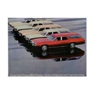  1969 PONTIAC STATION WAGON Sales Brochure Book Automotive