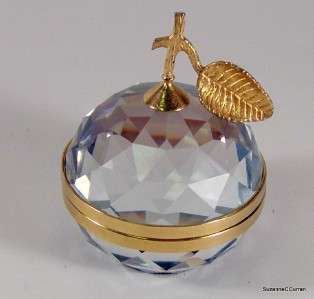 Retired SWAROVSKI Crystal & Gold APPLE Photo Frame  