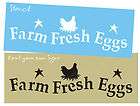 Lg. STENCIL Fresh Eggs Farm Hen Chicken Primitive Signs  