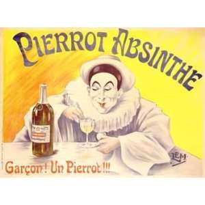  Lem   Pierrot Absinthe Giclee on acid free paper