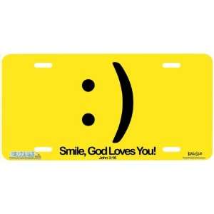 7201 Smile Christian License Plate Car Auto Novelty Front Tag by 