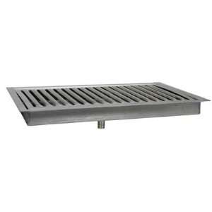  Countertop Drip Tray with Drain (12L x 5W)  Stainless 