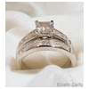 3Ct Emerald Cut Antique Style Wedding Ring 5 9  