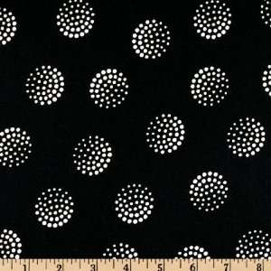  45 Wide In Black & White Orbs Black/White Fabric By The 