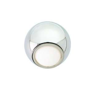   Orb One Light Outdoor Wall Light Finish Polished Nickel, Bulb Type