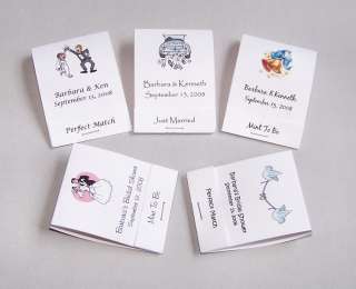 100 Personalized Wedding Mintbooks Matchbooks Favors  