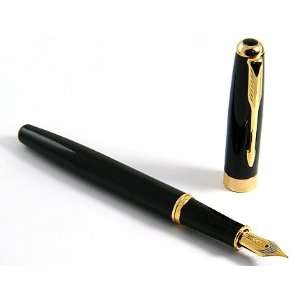  Baoer Black Classic Ciger Golden Ring Fountain Pen Stylish 