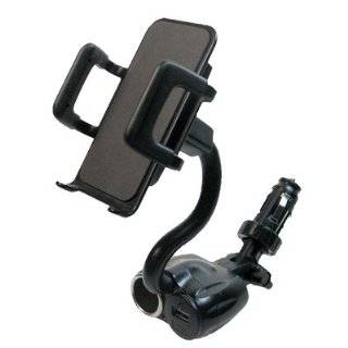 BW USB Duo Charger Mount Phone Holder for ZTE Z331  Black by BW