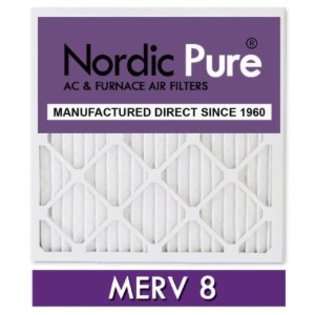 Nordic 16x20x1M8 12 MERV 8 Pleated Air Condition Furnace Filter Box at 