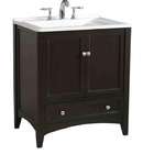 Stufurhome LLC Macera 30.50 Expresso Laundry Single Sink Vanity