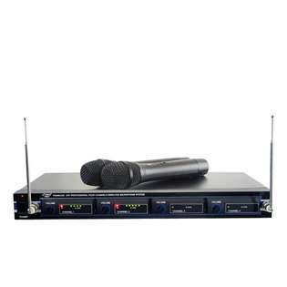 PylePro   4 Mic VHF Wireless Rack Mount Microphone System   RBPDWM4300 