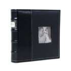 HandStands Tuscan Black Pebble Photo Album with Window   200 Photos