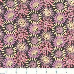  45 Wide Bing Daisies Allover Black Fabric By The Yard 