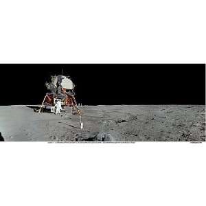  Apollo 11 Panorama 23 x 8 inch Plaque