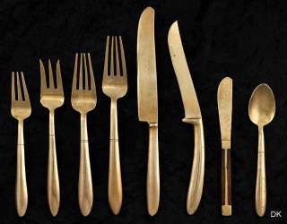  Indonesian/SE Asian Brass Alloy Flatware Set Spoons Forks Knives