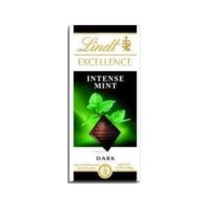 Lindt Excellence Bar (Dark Chocolate Intense Mint)   Pack of 4  