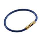   loc Nylon Coated Cable Key Ring, Aircraft cable, 5/package, Blue