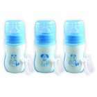 BabyVision Nurtria BPA Free Self Sterilizing Baby Bottles, Blue, 3 