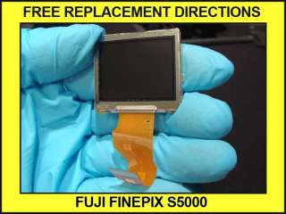 FUJI S5000 LCD SCREEN DIGITAL CAMERA PART WITH REPLACEMENT DIRECTIONS 