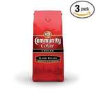 Community Coffee Ground Coffee, Dark Roast, 12 Ounce Bags (Pack of 3)