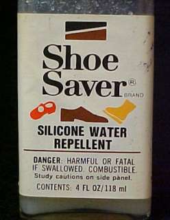 Vintage Shoe Polish Saver Repellent Leather Boot Bottle  