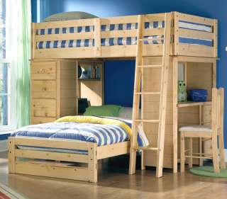Lone Star Kids Furniture Twin/Twin Loft Bed    Furniture Gallery 