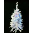 cmi 3 pre lit white artificial christmas tree blue lights