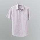 Basic Editions Mens Short Sleeve Striped Shirt