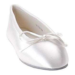 Toddler Girls Ballet   White Satin  Touch Ups Shoes Kids Toddlers 