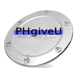 PhgiveU Chrome Gas Tank Cover Oil Fuel Emblem Logo for Silverado 