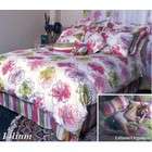 Alamode Cool and Funky Bedding Midnight Bloom Comforter Set   King