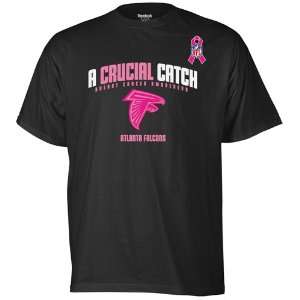 Reebok Atlanta Falcons The Crucial Catch T Shirt   Black  