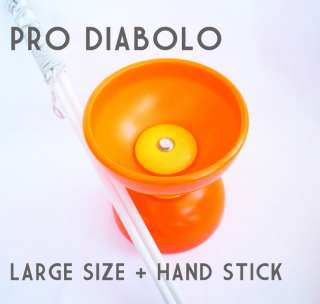 Big Bowl Diabolo Chinese Yo Yo Juggling Spinning Orange  